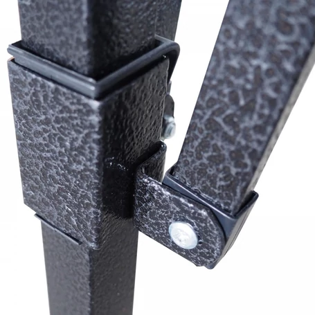 Összecsukható, fémvázas, kerti pavilon, sörsátor ponyvával, 2x2 m méretben, zöld