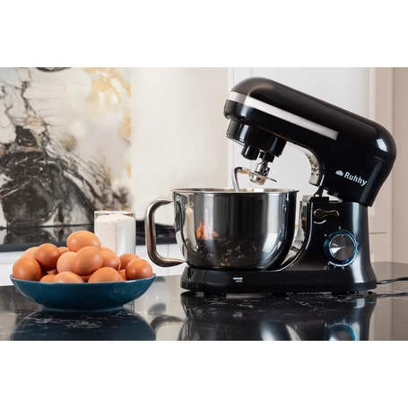 Többfunkciós konyhai robotgép 4,5 literes keverőtállal, 8+1 sebességfokozat, 1700W, fekete