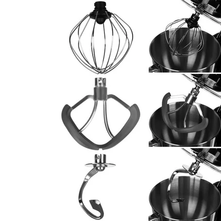 Többfunkciós konyhai robotgép 6,2 literes keverőtállal, 6+1 sebességfokozattal, 2200 W teljesítménnyel, fekete