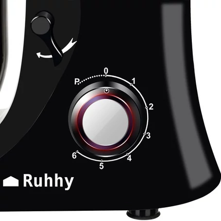 Többfunkciós konyhai robotgép 6,2 literes keverőtállal, 6+1 sebességfokozattal, 2200 W teljesítménnyel, fekete