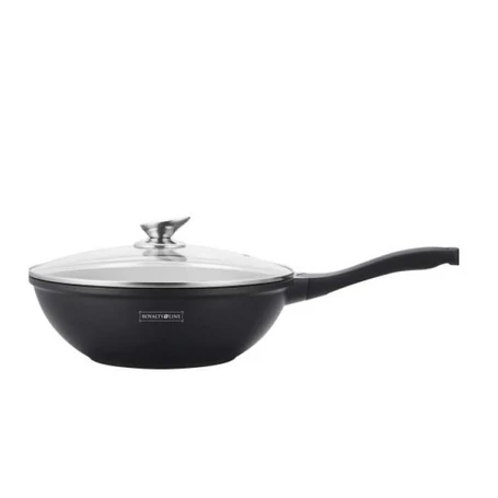 Royalty Line márvány bevonatú serpenyő üvegfedővel, 24 cm, RL-BDF24ML