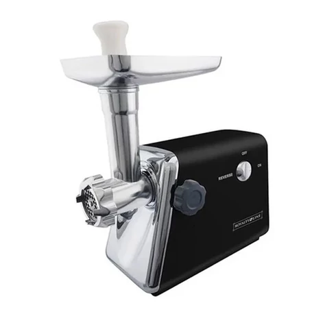 Royalty Line elektromos húsdaráló adagolótálcával, hurktatöltővel, 500W teljesítmény, fekete