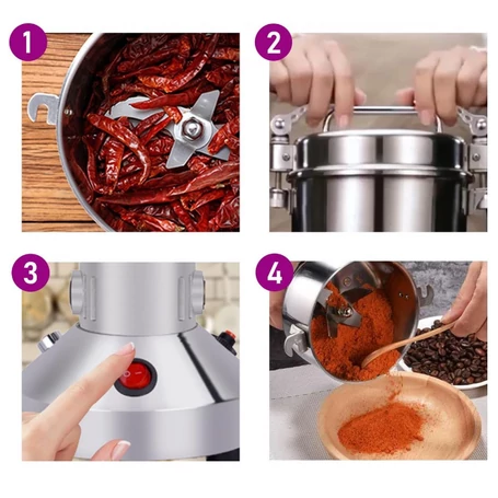 Royalty Line multifunkciós daráló, kávédaráló, gabonaőrlő, gabonamalom, FG-21801