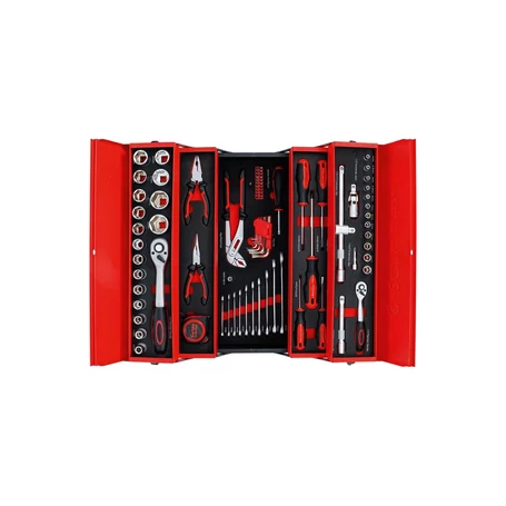 85 részes professzionális szerszámkészlet masszív fém szerszámos ládában