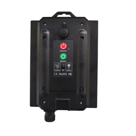 Napelemes, 400 ledes kültéri fényfüzér, 50 méter, hidegfehér