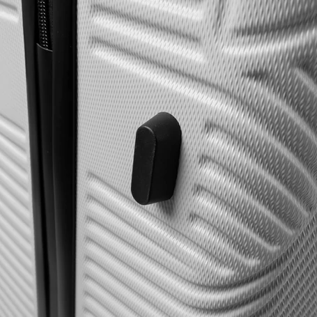 Utazóbőrönd készlet nagy, közepes és kicsi méretű, kerekes gurulóbőröndök, számzárral ellátva, szürke 