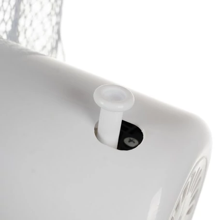 Asztali ventilátor 3 sebességi fokozattal, oszcilláló funkcióval, dönthető, 38W, fehér színben