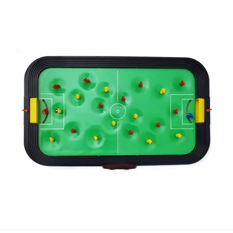 Asztali, rugós focikészlet, eredményjelzővel, társasjáték, 2 csapat, 2 db labdával
