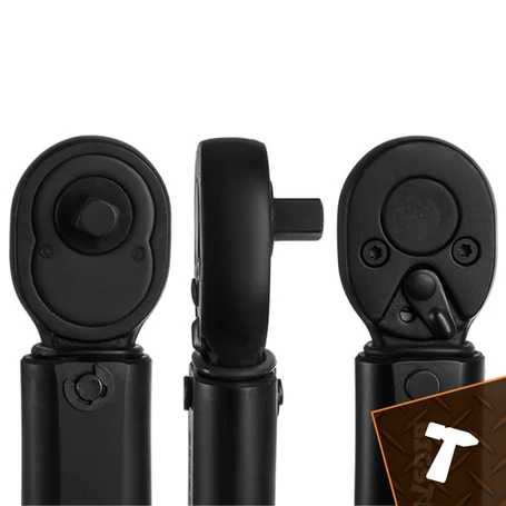 Professzionális króm-vanádium acél nyomatékkulcs biztonsági retesszel, 3/8