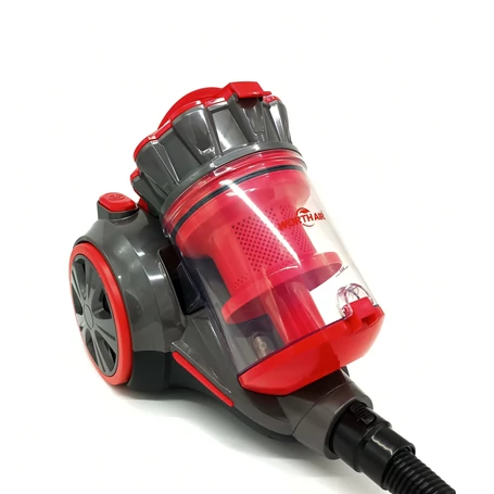 Worth Air porzsák nélküli, Multi-Cyclone rendszerű porszívó, 1600W szívóerő, 3 literes tartály, piros