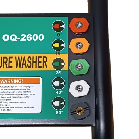 Worth Air benzinmotoros magasnyomású mosó 250 bar, 5 féle szórófejjel, 6,5 LE teljesítménnyel, OQ-2600