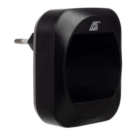 Digitális vezeték nélküli ajtócsengő, kapucsengő, LED hőmérséklet kijelzővel, vízálló, 52 dallamos, fekete