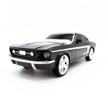 WSTER 1967-es Ford Mustang fastback formájú Bluetooth hangszóró, USB port, TF kártyahely, fekete