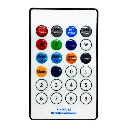 Zenére mozgó, zene lejátszó mini LED lámpa távirányítóval, bluetooth, fekete