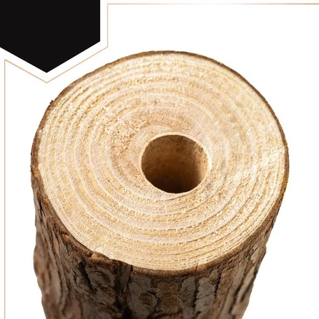 Prémium minőségű törzses műfenyő, karácsonyfa, havas ágakkal, tobozokkal, állítható magassággal, valódi impregnált fa törzzsel, műanyag talppal, 1.8 méter magassággal