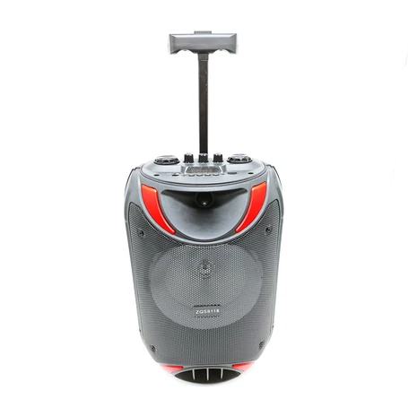 Hordozható Bluetooth hangszóró, távirányítóval, mikrofonnal, 3000mAh, 15W, 8