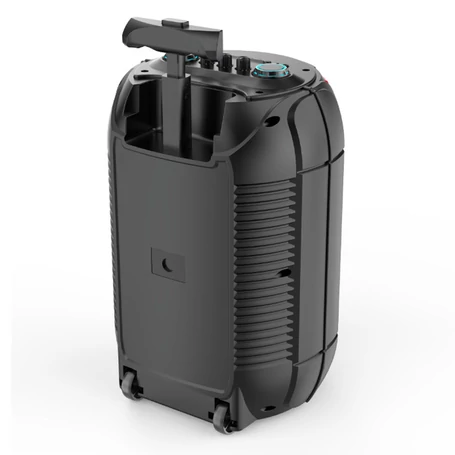 Hordozható Bluetooth hangszóró, távirányítóval, mikrofonnal, 3000mAh, 15W, 8