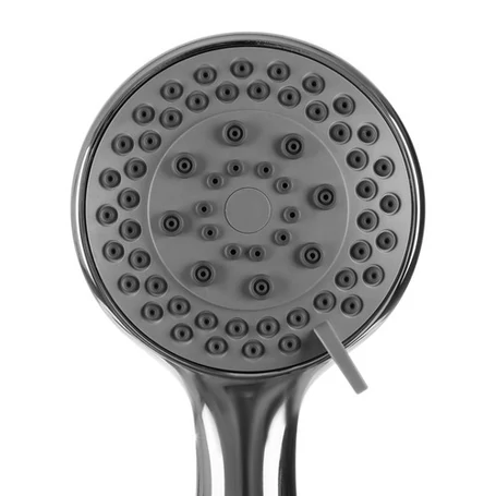 3 részes zuhanyszett 5 állású multifunkciós zuhanyfejjel, 130 cm flexibilis csővel, fali tartóval