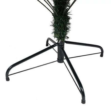 Prémium minőségű műfenyő, karácsonyfa stabil ágakkal, alakítható gallyakkal, fém talppal, 220 cm magassággal