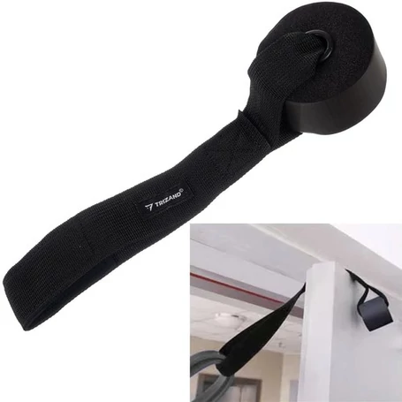 4 részes vastag edzőszalag készlet ajtóra rögzíthető fogantyúval