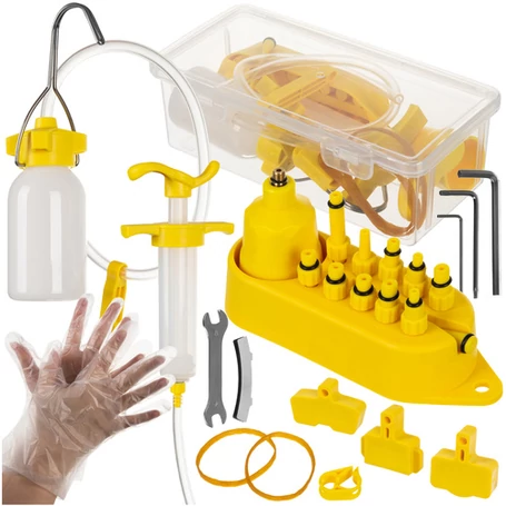 Hidraulikus fék-légtelenítő szett kerékpárokhoz, olajcsere készlet, kompatibilis Shimano/Magura/Tektro rendszerekkel