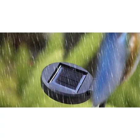 Napelemes, akkus, 40 LED-es kerti lámpa páva motívummal, alkonyatkapcsolóval, vízálló, kertbe, teraszra