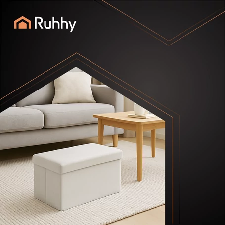 Összehajtható tárolós ülőke, puff, szürke bársonyborítással, 60x30x30 cm