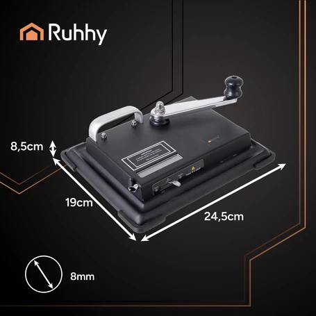 Dugattyús, kézi cigarettatöltő és cigarettasodró készülék, háromféle hüvelyhez, fekete