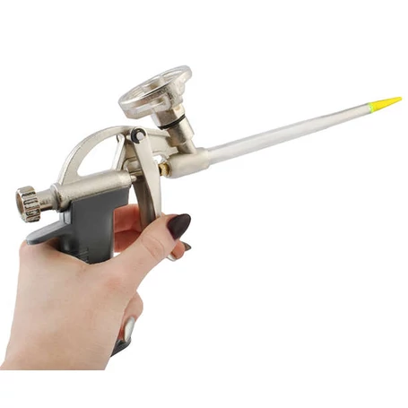 Professzionális, fém habszóró pisztoly szabályozható adagolóval