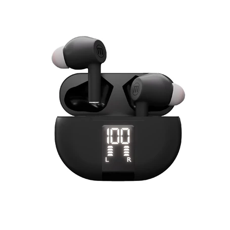 Maxell 348596 MAXPODS vezeték nélküli fülhallgató, aktív zajszűrés, TWS, Bluetooth, ENC, mikrofon