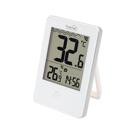 Home HCP60 vezeték nélküli úszó medence hőmérő, külső-belső hőmérséklet, min/max hőmérsékletek rögzítése, pontos idő, elemes működtetés