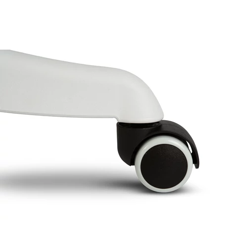 Irodai forgószék - karfával - fehér/kék - 58 x 48 / 50 x 50 cm