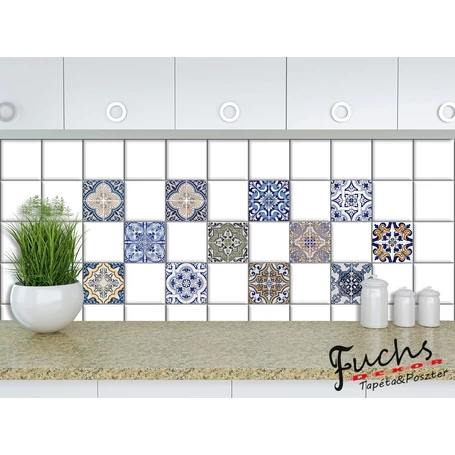 Orientális minta matrica csempére