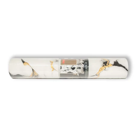 Öntapadós PVC panel, 280 x 60 cm, Világos-fekete-sárga márvány